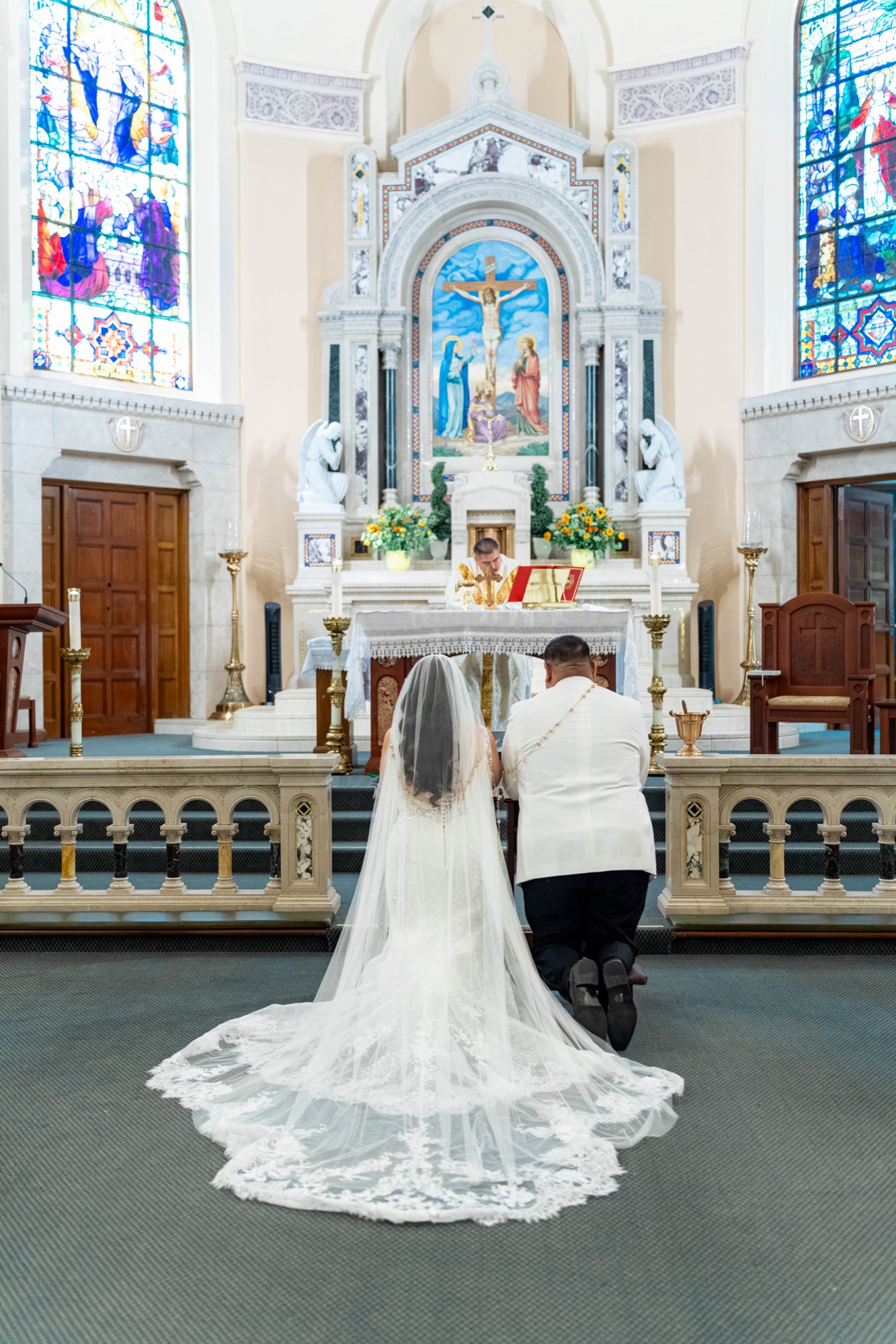 St. Vincent de Paul Church & Robledo Barn wedding photo